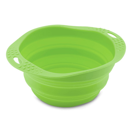 Beco Collapsible Travel Bowl, Green, Small