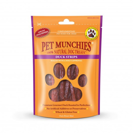 Pet Munchies Duck Strips Dog Treats  320g