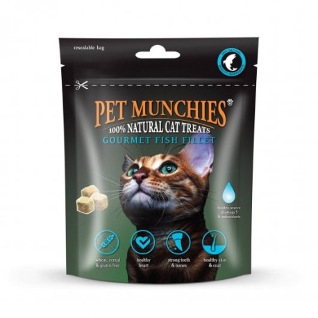 Pet Munchies 100% Gourmet Fish Fillet Natural Cat Treats 10g