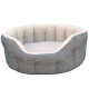 P&amp;L Country Dog Heavy Duty Oval High Sided Bolster Style Basketweave with Fleece Lining Dog Beds.