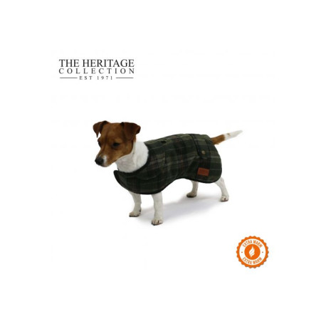 Ancol - Heritage Green Check Dog Coat