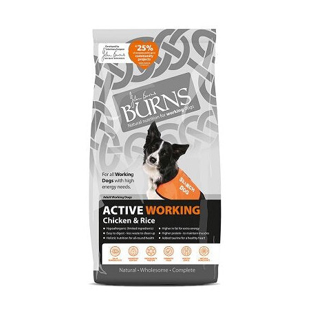 Burns Active with Chicken & Rice Dog Food 12kg