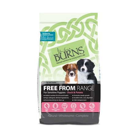 Burns Free From with Duck & Potato Puppy Food 6kg