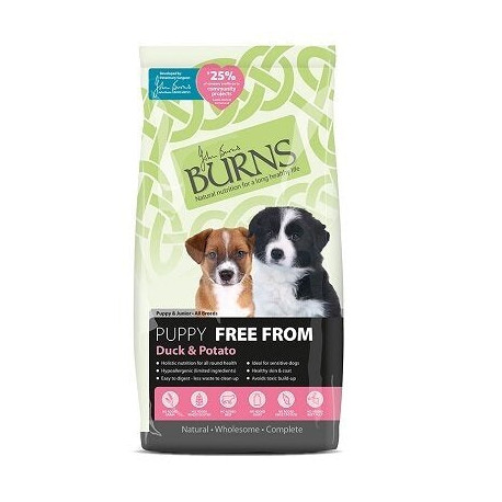 Burns Free From with Duck & Potato Puppy Food 2kg