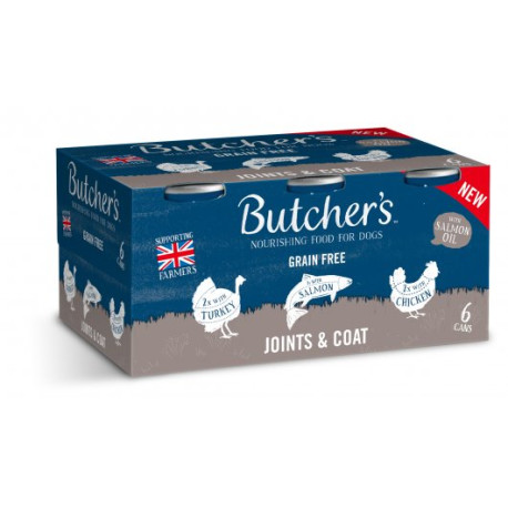 Butcher's Joints & Coat Dog Food Tins 18x390g