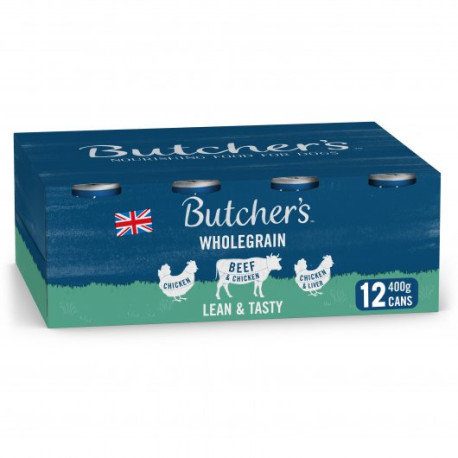 Butcher's Lean & Tasty Low Fat Dog Food Tins 12x400g