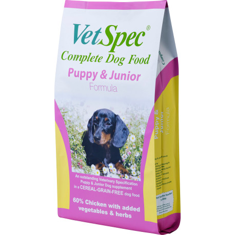 VetSpec Complete Puppy & Junior Dog Food Chicken 12kg