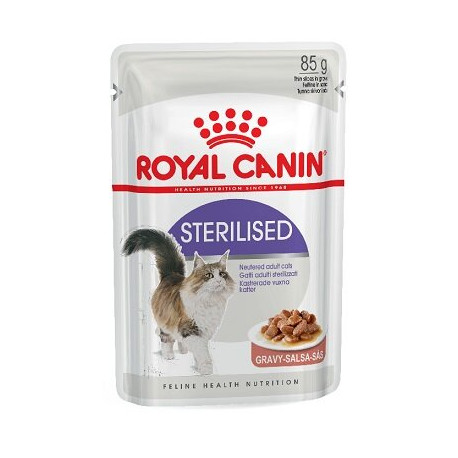 Royal Canin Sterilised Cat Food in Gravy Pouch 12 x 85g