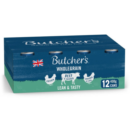 Butcher's Lean & Tasty Low Fat Dog Food Tins 12x390g