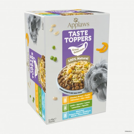 Applaws Taste Toppers Natural Wet Dog Food Gravy Selection Multipack 8 X 156g