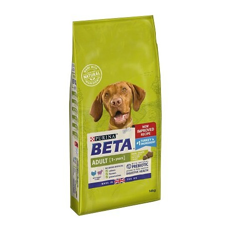 Beta Adult Dry Dog Food With Turkey & Lamb 14kg