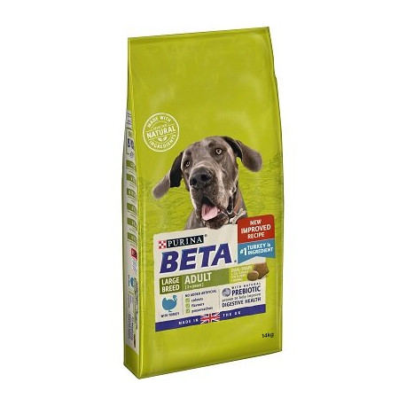 Beta Adult Large Breed Dry Dog Food With Turkey 14kg