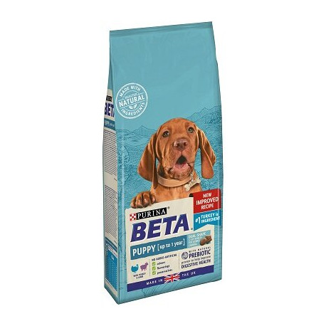 Beta Puppy Dry Dog Food With Turkey & Lamb 14kg