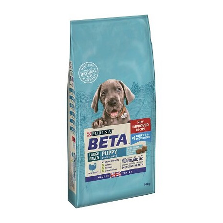 Beta Puppy Large Breed Dry Dog Food With Turkey 14kg