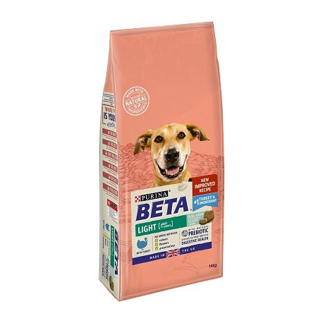 Beta Adult Light Dry Dog Food With Turkey 14kg