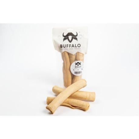 Buffalo Rolls Smoked Dog Treats 3pk