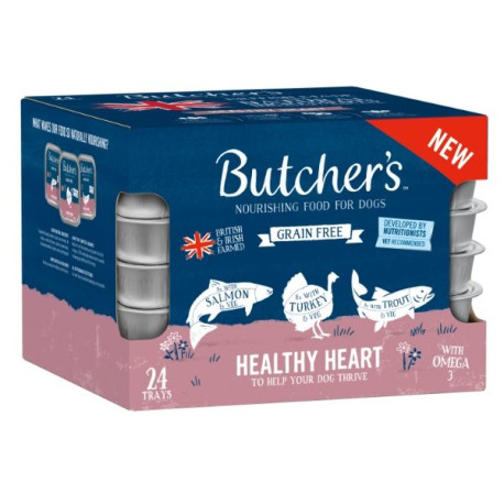 Butcher's Healthy Heart Dog Food Trays 24x150g