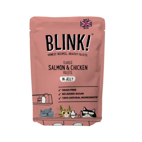 Blink Fish Fillets & Roasted Chicken Cat Food Pouch 85g