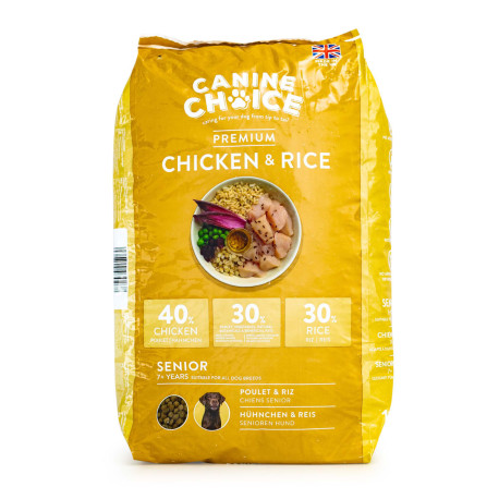 Canine Choice Premium Senior Dry Dog Food 10kg - Chicken