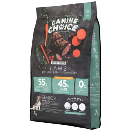 Canine Choice Super Premium Grain Free Light Small Senior Dry Dog Food - Lamb 7kg