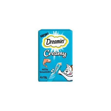 Dreamies Creamy Cat Treats With Salmon 40g