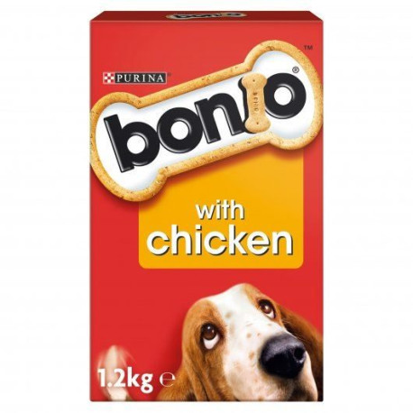 Bonio Dog Food Biscuits With Chicken 1.2kg