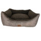 Snug &amp; Cosy Steel Brown Rectangle Dog Bed