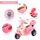 Kids Electric Ride On Toy Car 6V Electric Motorbike with Chargeable Battery Headlight and Music for 3-5 Years - Pink