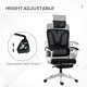 Vinsetto Ergonomic Office Chair, High Back Desk Chair, Reclining Mesh Computer Chair with Adjustable Headrest, Lumbar Support, F