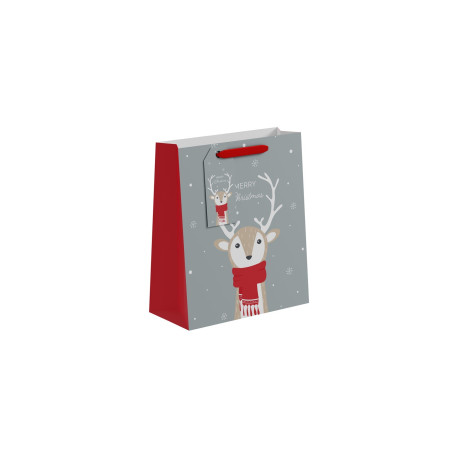 Merry Christmas Reindeer Gift Bag (Medium)