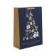 Blue &amp; Gold Christmas Tree Gift Bag (Extra Large)