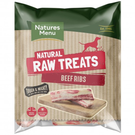 Natures Menu - Raw Beef Ribs 2 Pack 500g  (Frozen)