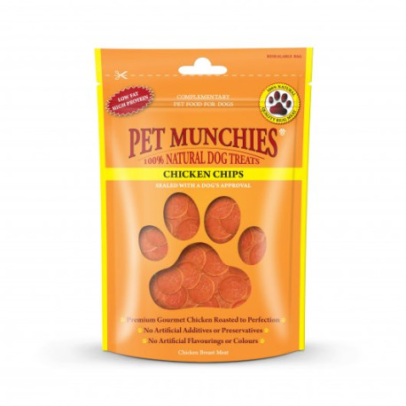 Pet Munchies Chicken Chips Dog Treats  100g