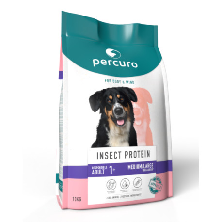 Percuro Insect Protein Adult Medium/Large Breed Dry Dog Food 10KG