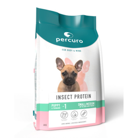 Percuro Insect Protein Puppy Small/Medium Breed Dry Dog Food 6KG