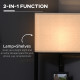 Corner Floor Lamp with Shelves, Modern Tall Standing Lamps for Living Room, Bedroom, with Chain Switch Bulb not Included, Black