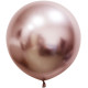 Rose Gold Chrome Jumbo Latex Balloon - 24 inch (Pk 3)