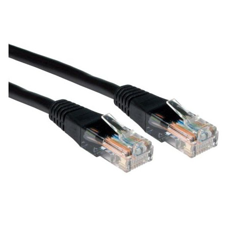 Spire Moulded CAT5e Patch Cable, 3 Metres, Full Copper, Black