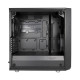 Fractal Design Meshify C Mini (Dark TG) Gaming Case w/ Dark Glass Window, Micro ATX, Angular Mesh Front, 2 Fans, Full Length PSU