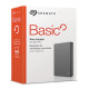 Seagate Basic 1TB Portable External Hard Drive, 2.5&quot;, USB 3.0, Grey