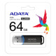 ADATA 64GB C906 USB 2.0 Memory Pen, Compact, Black &amp; Blue