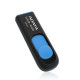 ADATA 64GB UV128 USB 3.0 Memory Pen, Retractable, Capless, Black &amp; Blue