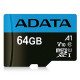 ADATA 64GB Premier Micro SDXC Card with SD Adapter, UHS-I Class 10 with A1 App Performance