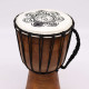 Chakra Wide Top Djembe Drum - 17cm