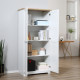 172cm Kitchen Cupboard, Freestanding Storage Cabinet with Doors and Shelves, Modern 2-Door Kitchen Pantry Cupboard for Dining Ro