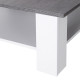 Square Coffee Table, Wooden Coffee Table with Storage, Cocktail Center Tea Table for Home Office, 80W x 80D x 31.5Hcm, Grey and 