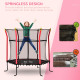 5.4 FT/ 64 Inch Kids Trampoline With Enclosure Net Mini Indoor Outdoor Trampolines for Child Toddler Age 3- 10 Years Red