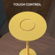 Cordless Table Lamp, Touch LED Desk Lamp with 4000mAh Rechargeable Battery, 3 Colour, for Bedroom Living Room, Gold Tone