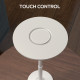 Cordless Table Lamp, Touch LED Desk Lamp with 4000mAh Rechargeable Battery, 3 Colour, for Bedroom Living Room, Silver