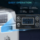 3.2L Compact Ice Machine, with LCD Screen and Accessories - Silver-Tone